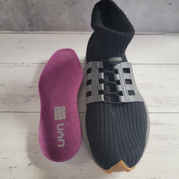 UYN (Unleash Your Nature), Black Knit Trail Sneaker, Size 40 (81/2-9) - Picture 2 of 5